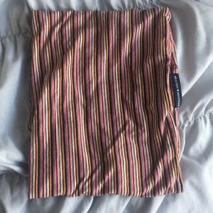 brandy melville striped tube top